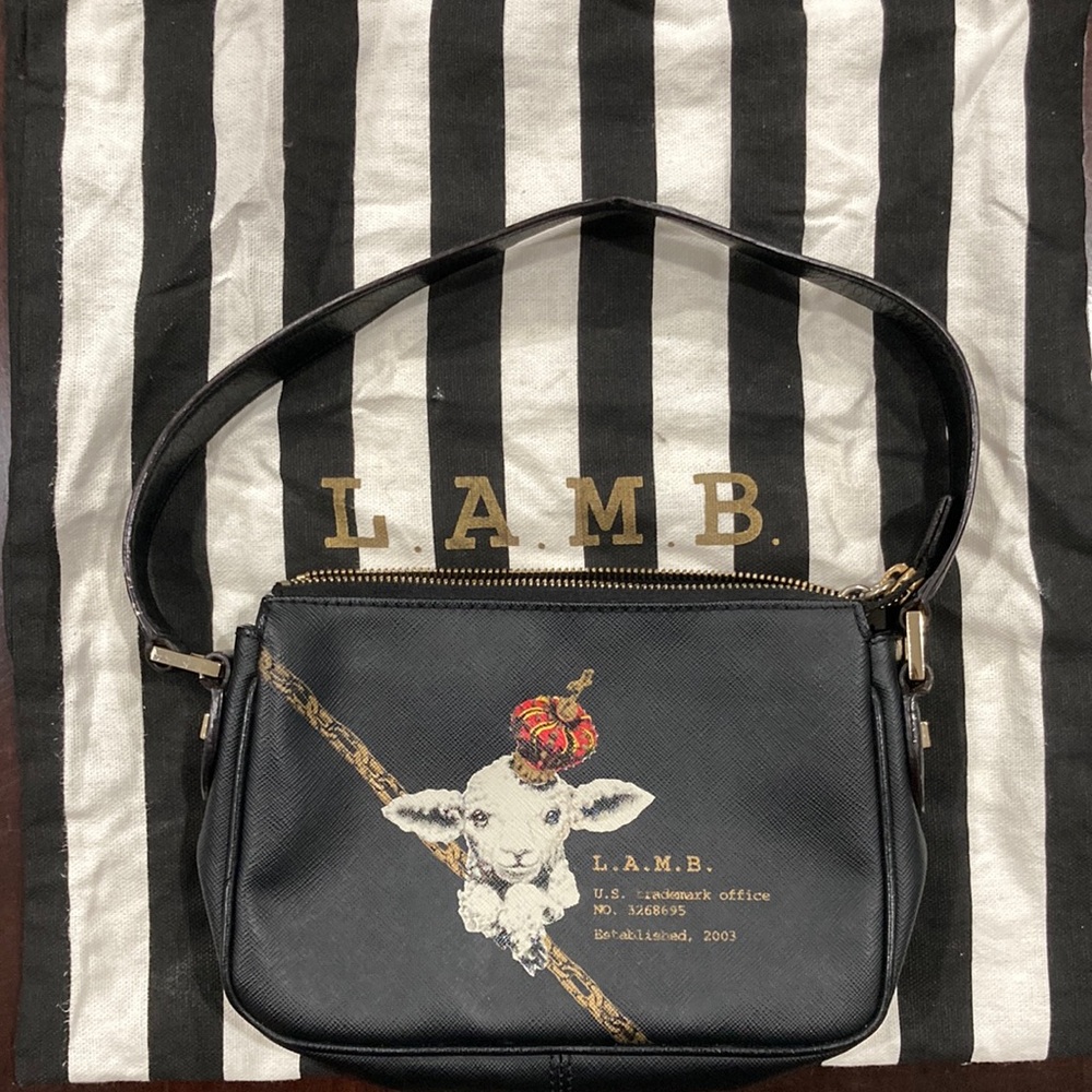 L.A.M.B. Trademark Mini Bag w/ linen tote